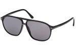 Slnečné okuliare Tom Ford FT1026-N 01D Polarized Pilot Čierne