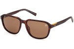 Slnečné okuliare Timberland TB9311 52H Polarized Squared Havana