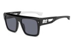 Slnečné okuliare Dsquared2 D20127/S 80S/IR Flat Top Čierne