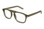 Okuliare Saint Laurent SL157 006 Squared Hnedé