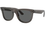 Slnečné okuliare Ray-Ban RBR0502SF 6707GR Squared Sivé