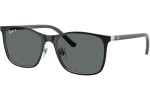 Slnečné okuliare Ray-Ban Junior RJ9551S 295/81 Polarized Squared Čierne