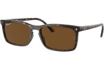 Slnečné okuliare Ray-Ban RB4435 902/57 Polarized Obdĺžníkové Havana