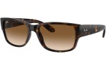 Slnečné okuliare Ray-Ban RB4388 710/51 Obdĺžníkové Havana