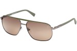 Slnečné okuliare Timberland TB00027 06H Polarized Squared Strieborné