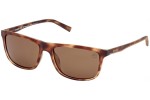 Slnečné okuliare Timberland TB9266 52H Polarized Obdĺžníkové Havana